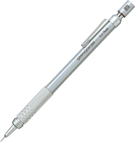 Pentel Graphgear 500 Teknik Çizim Ve Yazı İçin Mekanik Kurşun Kalem, 0.3 Mm, Orijinal Kutusunda ürün görseli 1