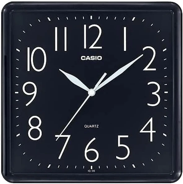 Casio Iq-06-1Df Duvar Saati, Siyah, Standart ürün görseli 1