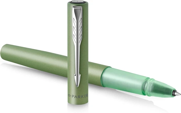 Parker Vector Xl Tükenmez Kalem | Pirinç Üzerine Metalik Yeşil Lake | Siyah Mürekkep Doldurmalı Ince ürün görseli 1