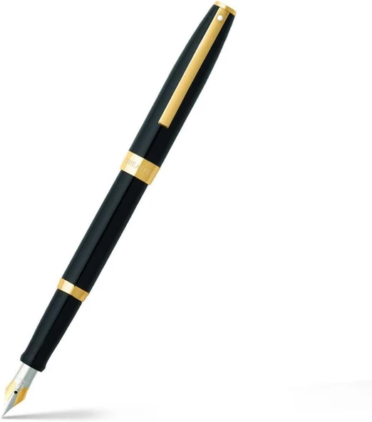 Sheaffer 94710 Sagaris Dolma Kalem, Medium Uç Siyah Altın ürün görseli 1