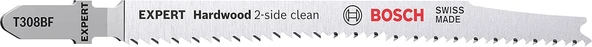 Bosch Professional 5X Expert ‘Hardwood 2-Side Clean’ T 308 Bf Dekupaj Testere Bıçakları (Plastik Kap ürün görseli 1