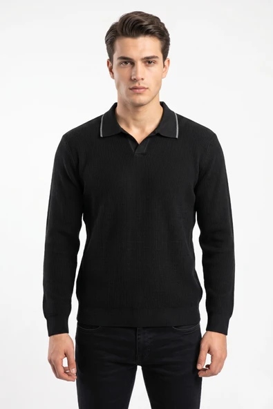 Erkek Spor Polo Yaka Mevsimlik Kazak BGL-ST05363 ürün görseli 1