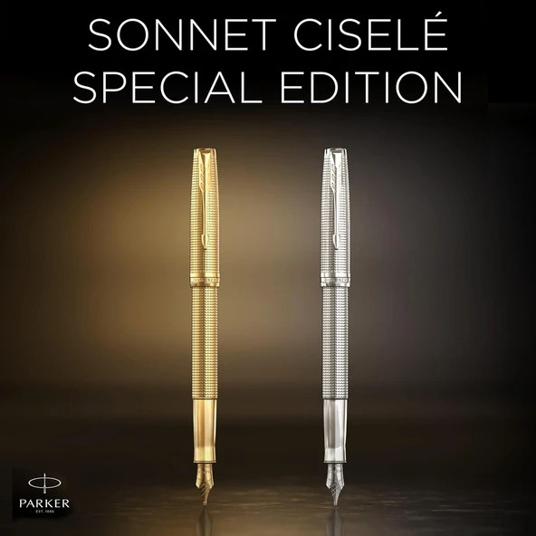 Pk Sonnet Se Cisele Ct Dolma Kalem 18K, F Uç - Resim 8