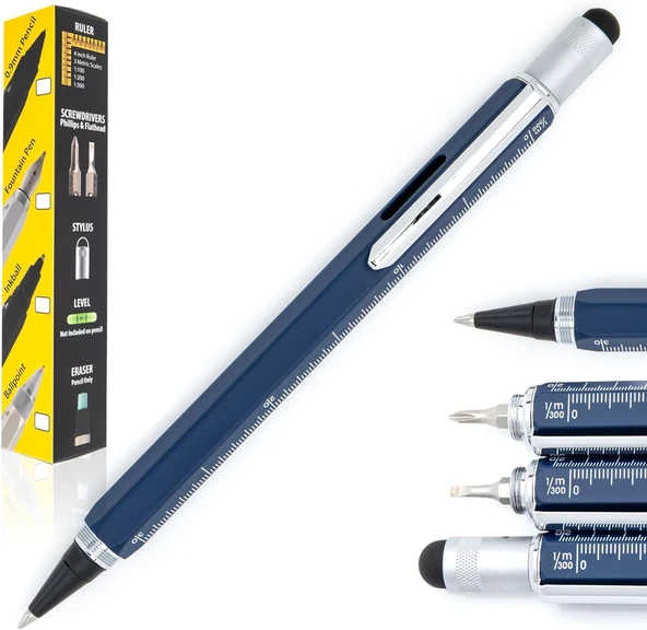 Monteverde Tool Pen Serisi Mv35292 Rb Toolpen Multifunction K.Mavi Roller Kalem ürün görseli 1