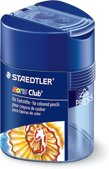 Staedtler 512 128 Noris Çift Bölmeli Kalemtraş Üçgen Biçimli Noris Club Design ürün görseli 1