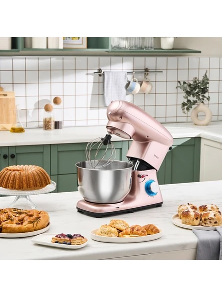 KARACA Multichef Stand Mikser Rosegold 1900W 5,5 Lt (Kıyma Çekme /Sucuk-Sosis/İçli Köfte Aparatlı) ürün görseli 1
