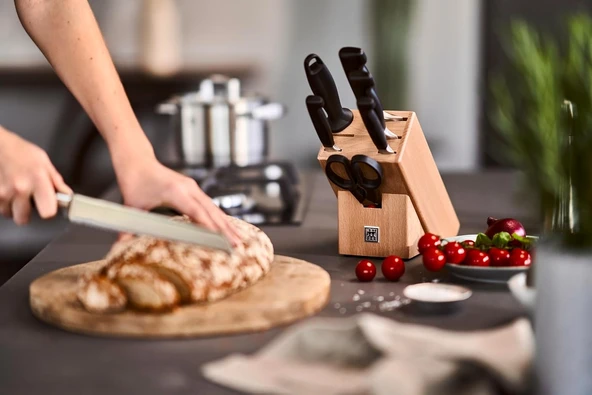 Zwilling Four Star Mutfak Bıçağı, Paslanmaz Çelik, Siyah - Resim 6