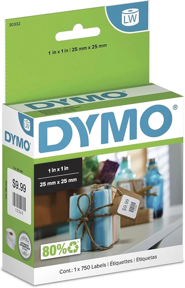 Dymo Otantik Lw Çok Amaçlı Kare Etiketler | Labelwriter Yazıcılar Için Dymo Etiketleri, Barkodlar Iç ürün görseli 1