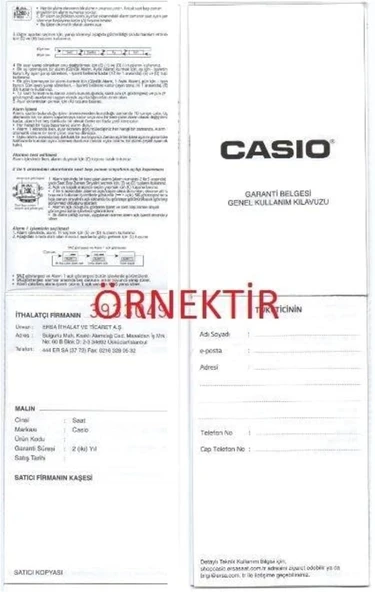 Casio Iq-06-1Df Duvar Saati, Siyah, Standart - Resim 8