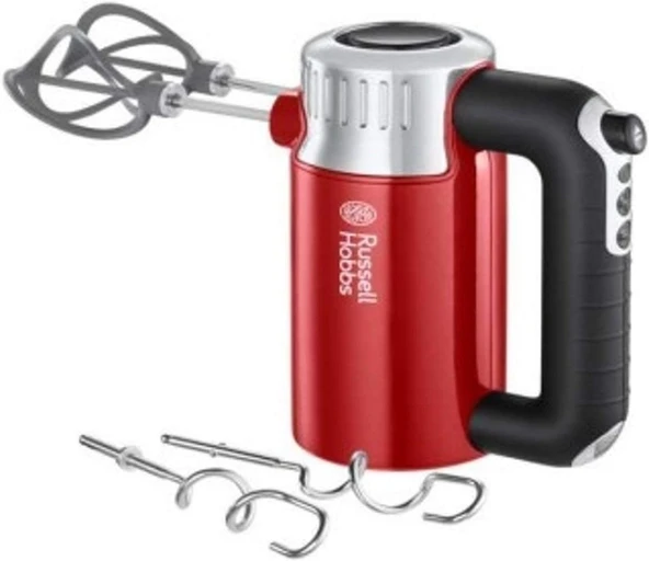 Russell Hobbs El Mikseri [El Mikseri] Retro Kırmızı (4 Hız Kademesi + Turbo, Daha Iyi Karıştırma Içi ürün görseli 1