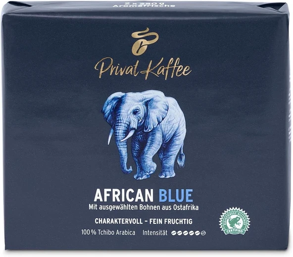 Tchibo Privat Kaffee African Blue Öğütülmüş Filtre Kahve 2X250 G ürün görseli 1