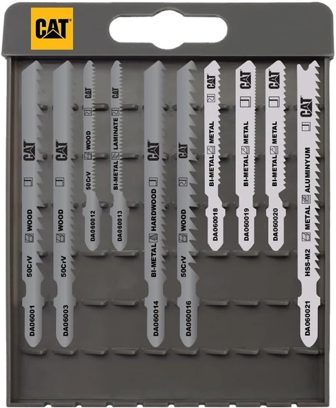 Cat Da06903 Profesyonel Metal/Ahşap Hassas/Kaba Kesim Dekupaj Testere Ucu 10 Parça ürün görseli 1