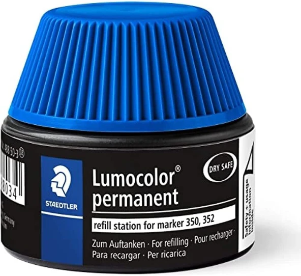 Staedtler 488 503 Lumocolor Permanent Markör Mürekkep Mavi ürün görseli 1