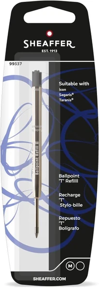 Sheaffer 99337 Tükenmez Refil T Siyah T Model Medium ürün görseli 1
