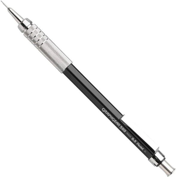 Pentel Graphgear Teknik Çizim Ve Yazı İçin Mekanik Kurşun Kalem, 0.5 Mm, Siyah, Orijinal Kutusunda ürün görseli 1