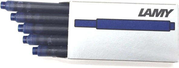 Lamy T10 Mürekkep Kartuşu 5’Li Kutu Mavi Siyah ürün görseli 1