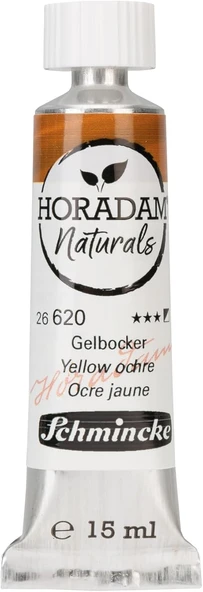 Schmincke Horadam Aquarell Naturals Vegan Suluboya 15 Ml Tüp 620 Yellow Ochre ürün görseli 1