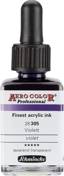 Schmincke Aero Color Professional Akrilik Airbrush Mürekkebi 28 Ml 305 Violet ürün görseli 1