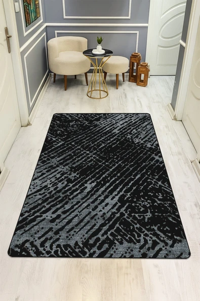 Modern Desenli Dijital Baskı Kaymaz Taban Halı H0947 RENKLİ 100 X 200 ürün görseli 1