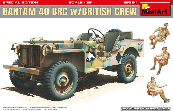 Miniart 35324 1:35 İngiliz Mürettebatı Ile Bantam 40 Brc - Özel Üretim ürün görseli 1