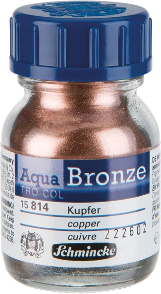 Schmincke Aqua Bronze Sulu Boya Yaldız Pigment 20 Ml 814 Copper ürün görseli 1