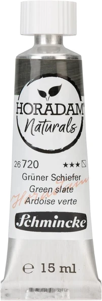 Schmincke Horadam Aquarell Naturals Vegan Suluboya 15 Ml Tüp 720 Green Slate ürün görseli 1