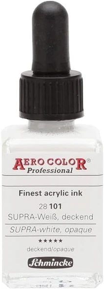 Schmincke Aero Color Super Opak Beyaz Mürekkep 28Ml ürün görseli 1