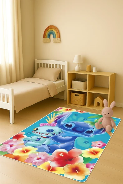 Modern Desenli Dijital Baskı Kaymaz Taban Çocuk ve Genç Odası Halısı H0871 RENKLİ 80 X 300 ürün görseli 1