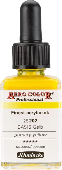 Schmincke Aero Color Primary Yellow Mürekkep 28Ml ürün görseli 1