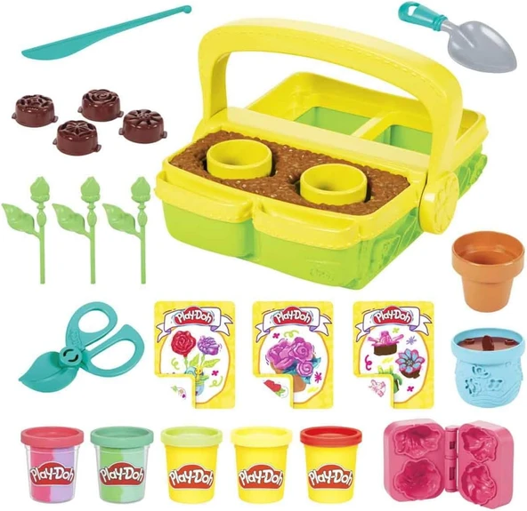 Play-Doh Blooming Flowers Oyun Seti - Resim 4