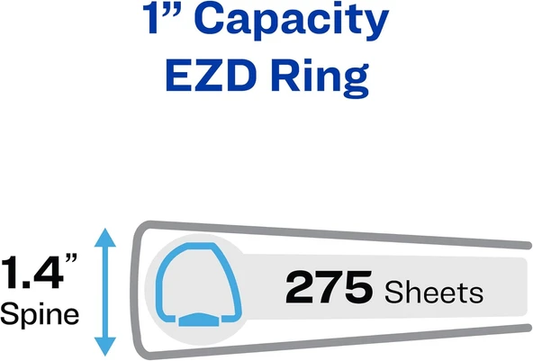 Avery Ağır Binder One Touch Ezd Halka 1 Inch - Resim 2