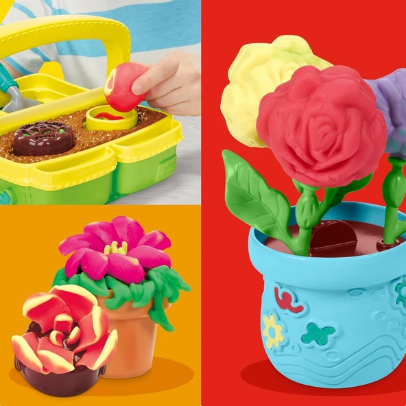 Play-Doh Blooming Flowers Oyun Seti - Resim 3