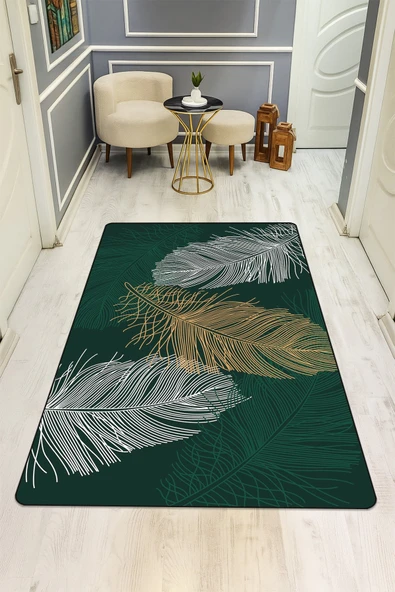 Modern Desenli Dijital Baskı Kaymaz Taban Halı H0898 RENKLİ 140 X 200 ürün görseli 1