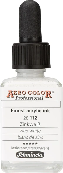 Schmincke - Aero Color® Professional, Çinko Beyaz 28 Ml, 28112023, En İyi Akışkan, Akrilik Boya, Hav ürün görseli 1