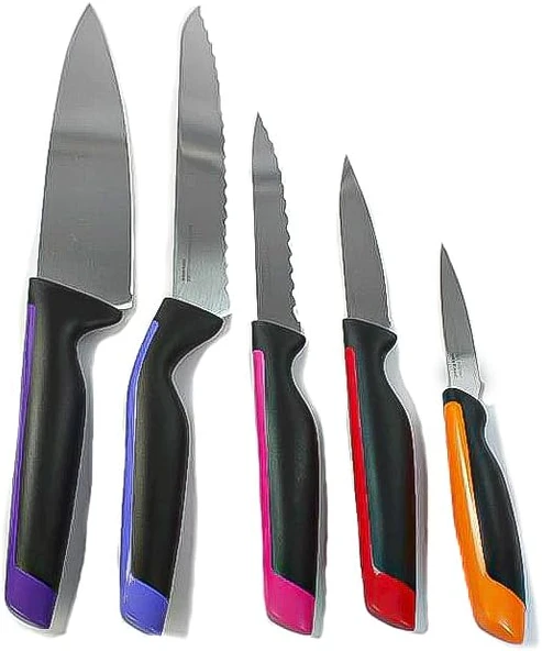 Tupperware Bıçak Evrensel Serisi Mor Şef+Pembe+Sebze Turuncu+Kırmızı+Mavi Ekmek ürün görseli 1