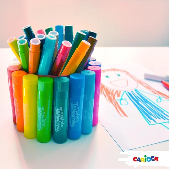 Carioca Temperello Stick Poster Boyama Kalemi 12'Li - Resim 8