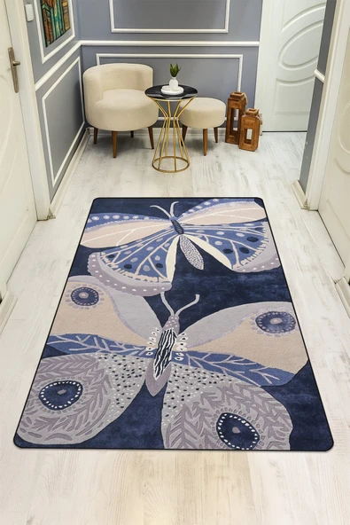 Modern Desenli Dijital Baskı Kaymaz Taban Halı H0960 RENKLİ 200 X 300 ürün görseli 1