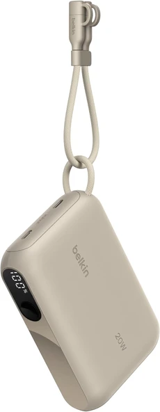 Belkin Taşınabilir Şarj Cihazı, 10K Mah Usb-C İnce Güç Kaynağı, 2 Usb-C Port, Dijital Pil Göstergesi ürün görseli 1
