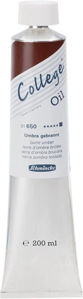 Schmincke College Yağlı Boya 200Ml - N:650 Burnt Umber ürün görseli 1