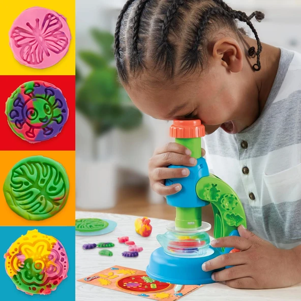 Play-Doh Light & Look Mikroskop Oyun Seti - Resim 3