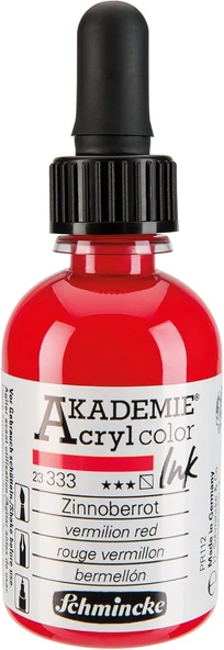 Schmincke Akademie Akrilik Mürekkep 50 Ml 333 Vermilion Red ürün görseli 1