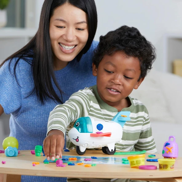 Hasbro Play-Doh Uçak Kaşifi Başlangıç Oyun Seti - Resim 8