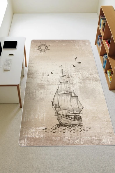 Modern Desenli Dijital Baskı Kaymaz Taban Çocuk ve Genç Odası Halısı H0748 RENKLİ 140 X 200 ürün görseli 1