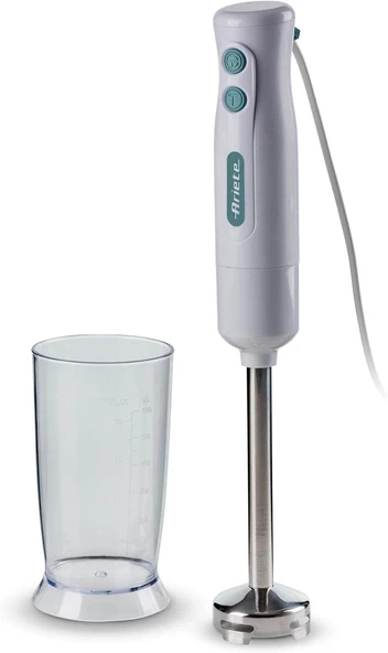 Ariete El Blender Beyaz 0601/01-700 Watt, Paslanmaz Çelik Bıçaklar, Metal Ayak, 2 Kademeli Hız Ayarı ürün görseli 1