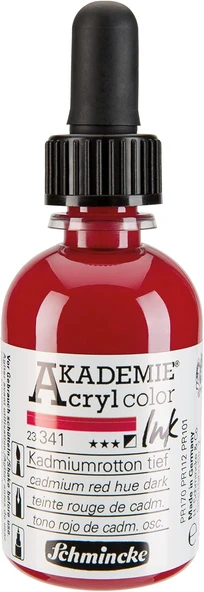 Schmincke Akademie Akrilik Mürekkep 50 Ml 341 Cadmium Red Hue Dark ürün görseli 1