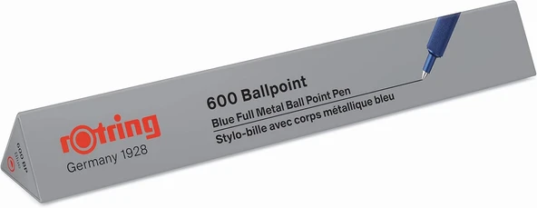 Rotring 600 Tükenmez Kalem, Mavi - Resim 3
