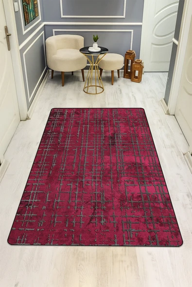 Modern Desenli Dijital Baskı Kaymaz Taban Halı H0931 RENKLİ 100 X 300 ürün görseli 1
