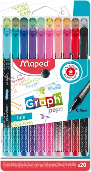 Maped Offis Ve Kırtasiye 749051 Desenli Fineliner Keçeli Kalem ürün görseli 1