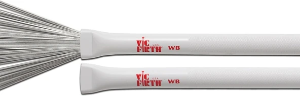 Vic Firth Retractable Wire Jazz Brushes - Beyaz - Resim 5