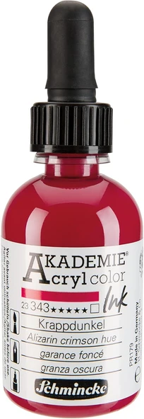 Schmincke Akademie Akrilik Mürekkep 50 Ml 343 Alizarin Crimson Hue ürün görseli 1